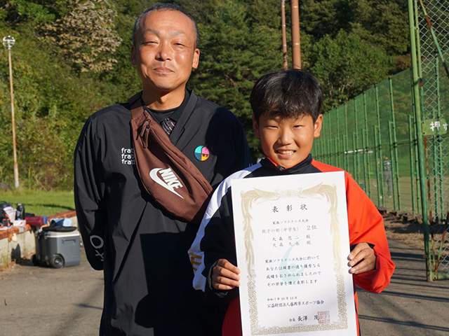 親子の部(中学生)2位